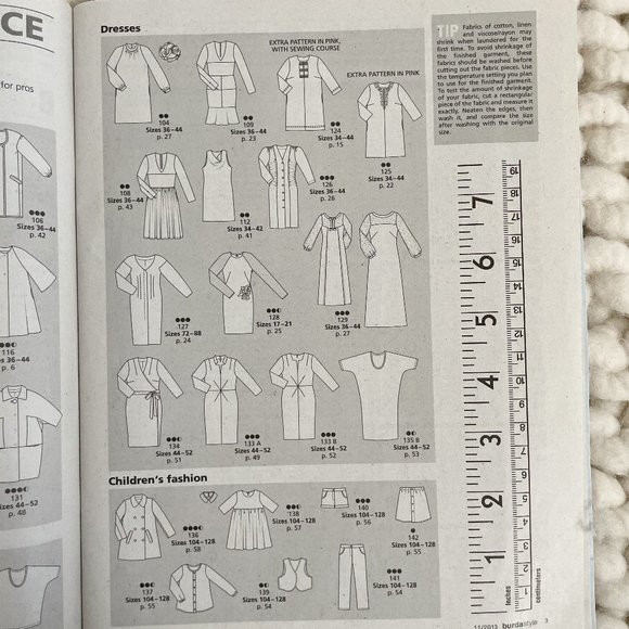 Burda Style Magazine 12/2013 English Uncut Sewing Patterns - Picture 6 of 12